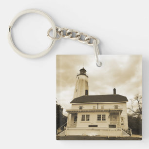 Sandy Hook Leuchtturm Schlüsselanhänger