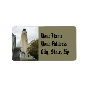 Sandy Hook Lighthouse Adressaufkleber