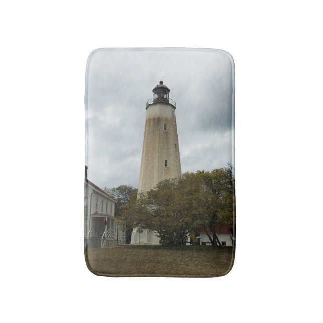 Sandy Hook Lighthouse Badematte (Vorderseite Vertikal)