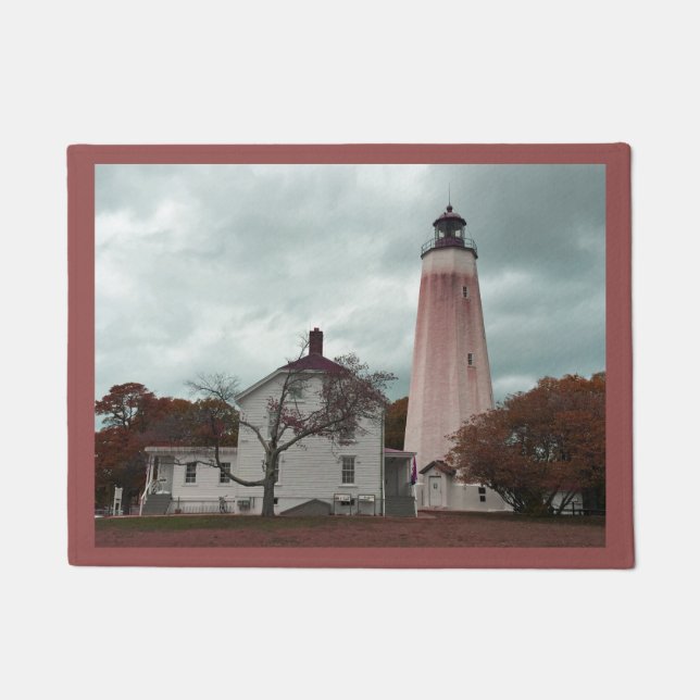 Sandy Hook Lighthouse Fußmatte (Vorderseite)