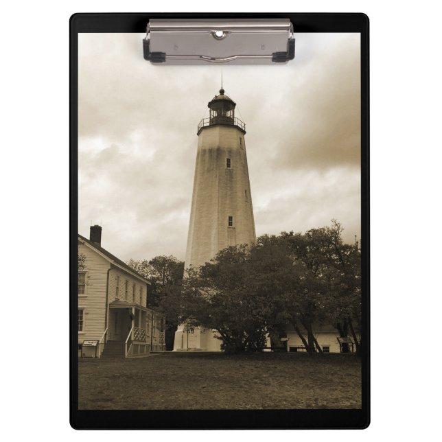 Sandy Hook Lighthouse Klemmbrett (Vorderseite)