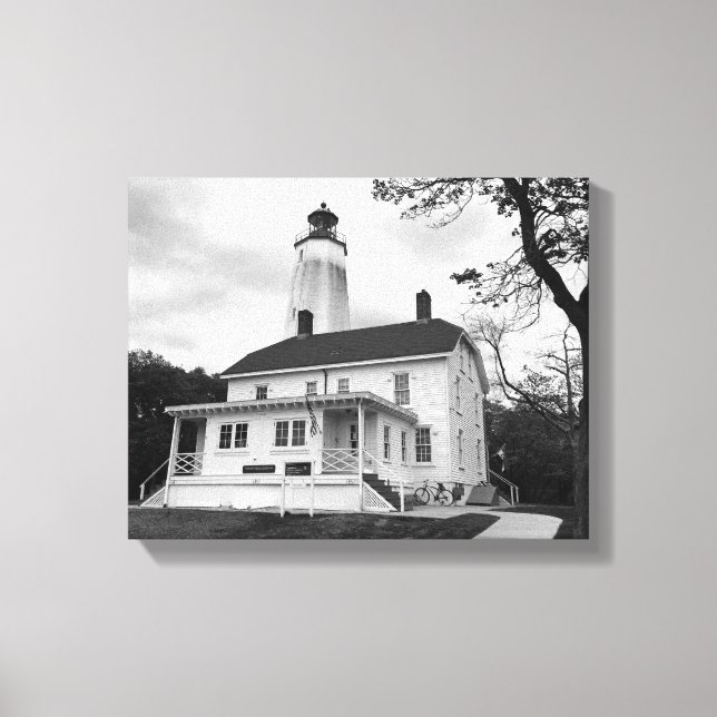Sandy Hook Lighthouse Leinwanddruck (Vorderseite)