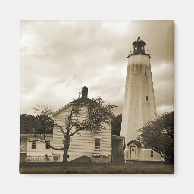 Sandy Hook Lighthouse Magnet (Vorne)
