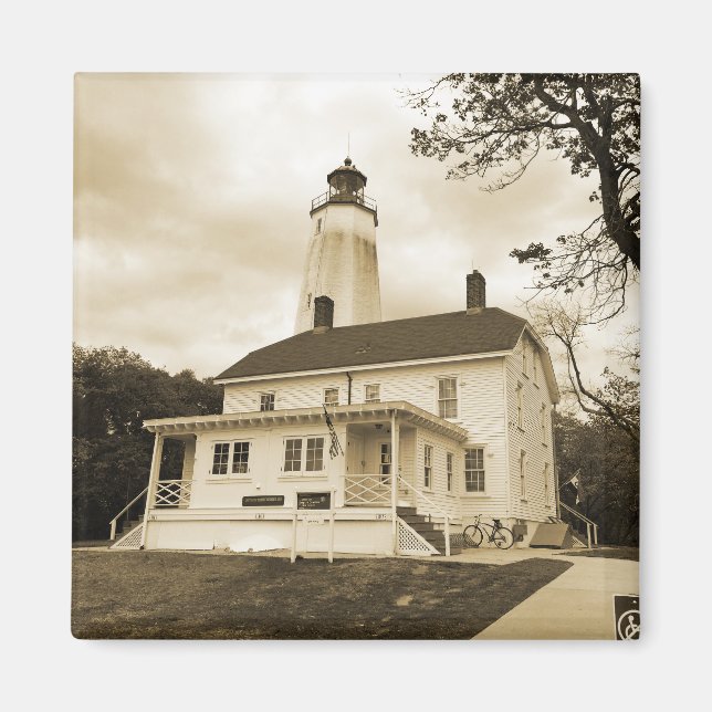 Sandy Hook Lighthouse Magnet (Vorne)