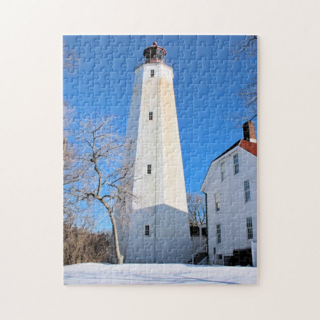 Sandy Hook Lighthouse, New Jersey Jigsaw Puzzle (Vertikal)