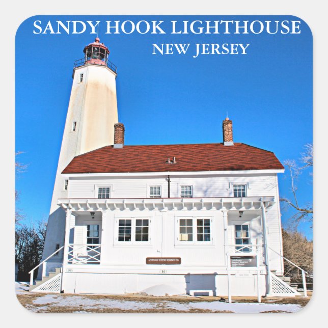 Sandy Hook Lighthouse, New Jersey Stickers (Vorderseite)