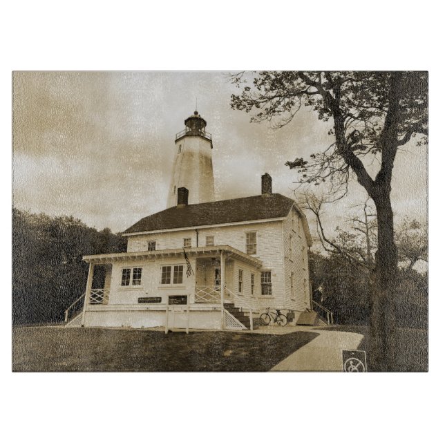 Sandy Hook Lighthouse Schneidebrett (Vorderseite)