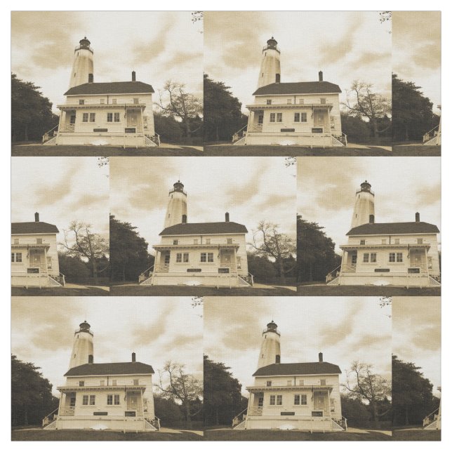 Sandy Hook Lighthouse Stoff (Muster)
