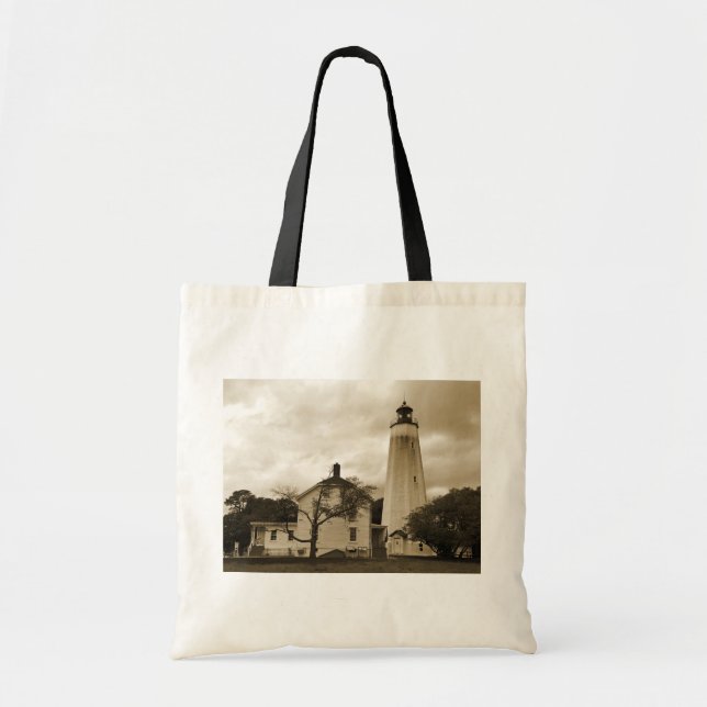 Sandy Hook Lighthouse Tragetasche (Vorne)