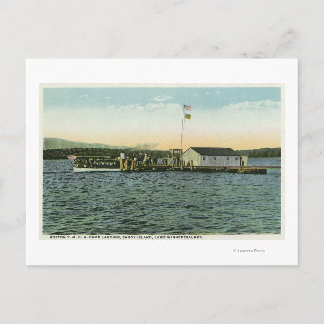 Sandy Island, Boston YMCA Camp Landing View Postkarte (Vorderseite)