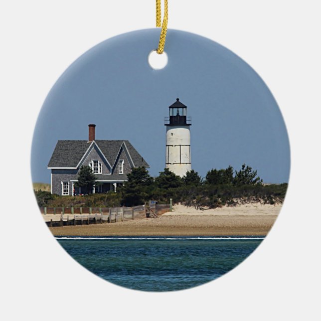 Sandy Neck Lighthouse Keramikornament (Vorne)