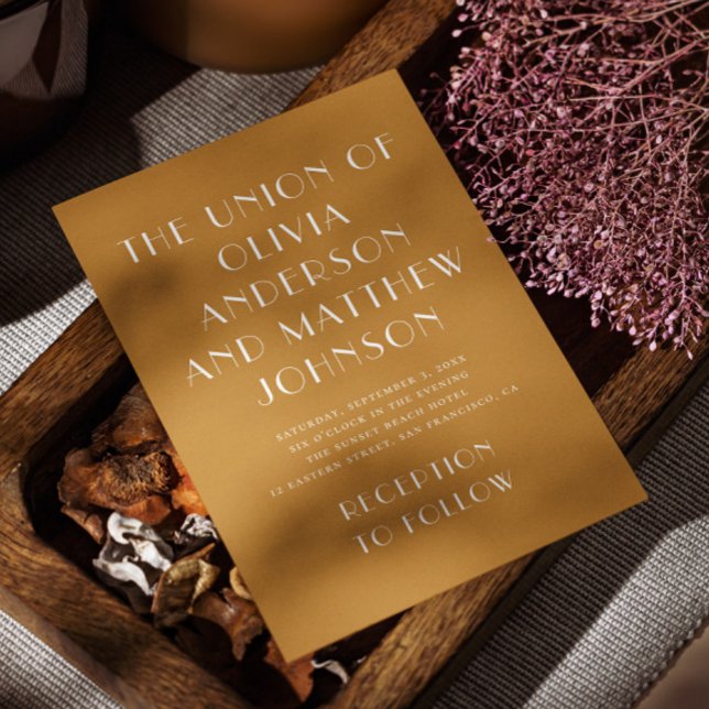 Sandy orange moderne Typografie minimalistische Ho Einladung (Von Creator hochgeladen)