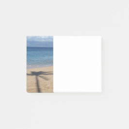 Sandy Palm Tree Shadow am Hawaiian Beach Post-it Klebezettel