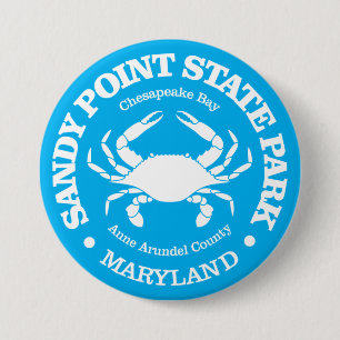 Sandy Point SP (Krabbe) Button
