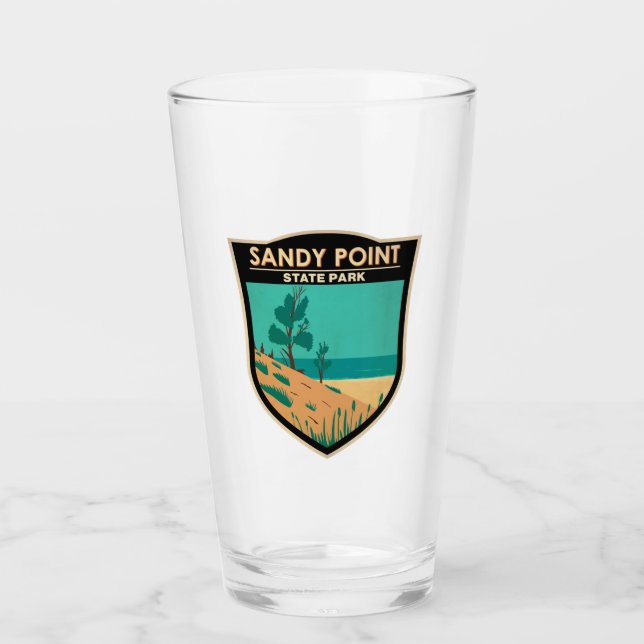 Sandy Point Staat Park Maryland Abzeichen Glas (Vorderseite)