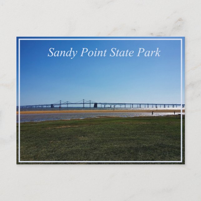 Sandy Point State Park Postkarte (Vorderseite)