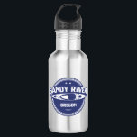 Sandy River Oregon Kayaking Edelstahlflasche<br><div class="desc">Der Sandy River stammt aus den Hochgletschern des Berges Hood,  dem bekanntesten Gipfel in Oregon's Cascade Mountains und fließt östlich von Portland durch die Stadt Molalla,  bevor er den größeren Fluss in der Nähe von Canby betritt</div>
