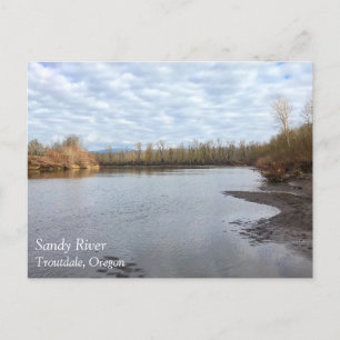 Sandy River, Troutdale, Oregon Poster Mouse Pad Po Postkarte