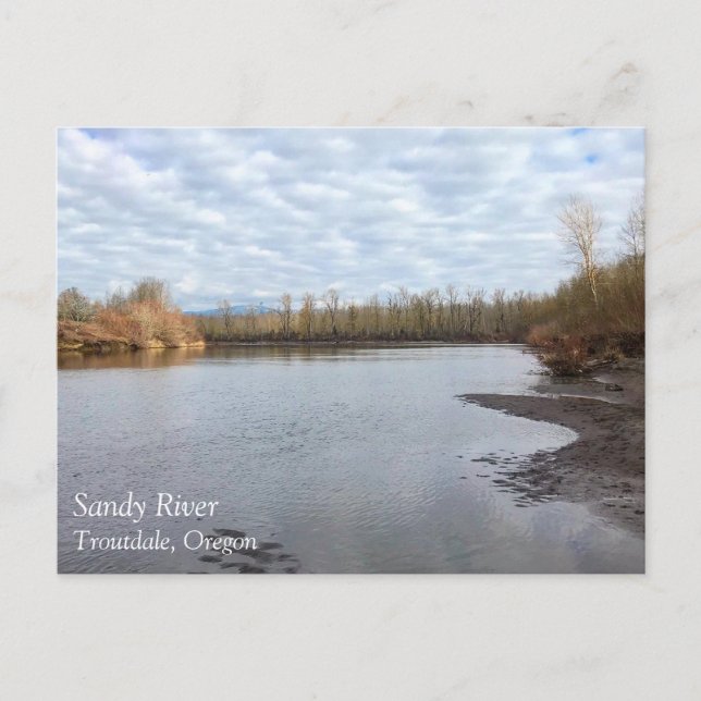 Sandy River, Troutdale, Oregon Poster Mouse Pad Po Postkarte (Vorderseite)