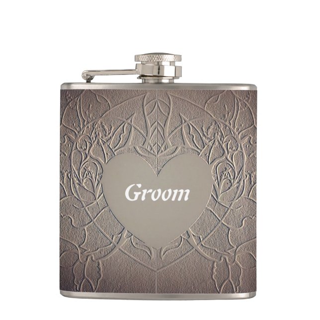 Sandy Rose Flask Flachmann (Vorderseite)