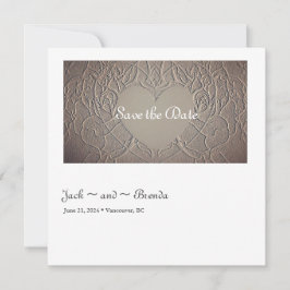 Sandy Rose mit Herz Save The Date