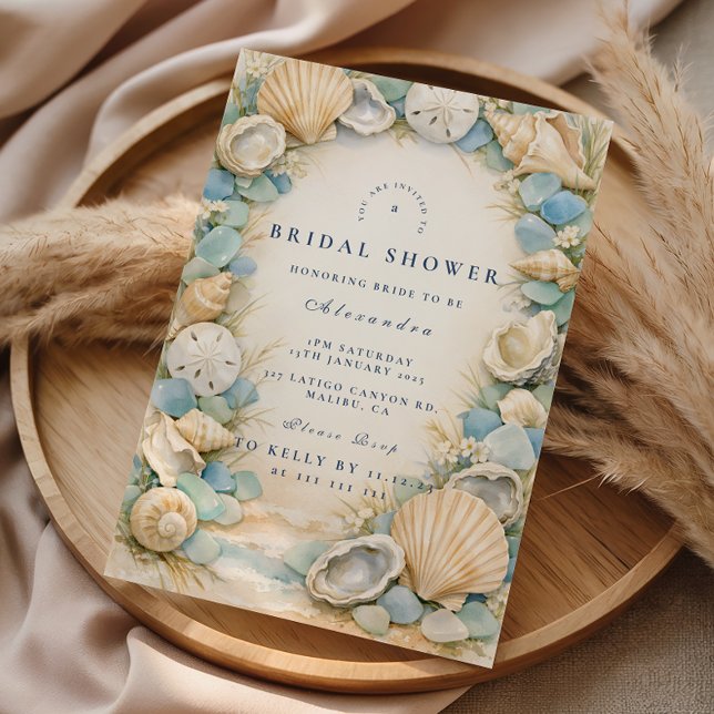 Sandy Shores Seashell Junggesellinnenabschied Einladung (Von Creator hochgeladen)