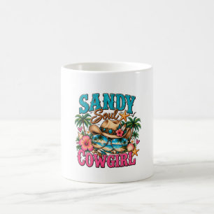 Sandy Soul Cowgirl Küstenstrand Western Kaffeetasse