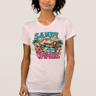 Sandy Soul Cowgirl Küstenstrand Western T-Shirt