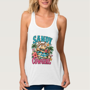 Sandy Soul Cowgirl Küstenstrand Western Tank Top
