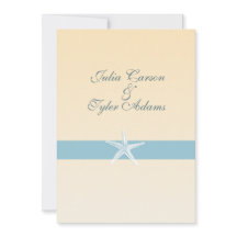 Sandy Starfish Einladung / 12x18