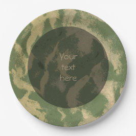 Sandy-Strand-Struktur-Foto irgendein Text Pappteller