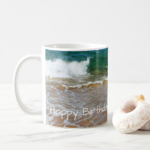Sandy-Strand-und Wellen-alles- Gute zum Tasse