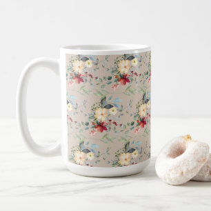 Sandy Tan Floral Mother Day Kaffeetasse