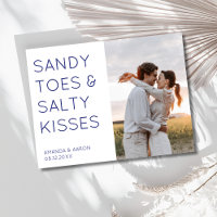 Sandy Toes Foto Beach Hochzeit Save the Date