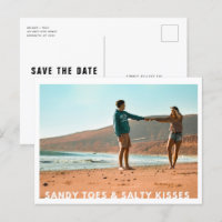 Sandy Toes Salty Kisses Foto Beach Save the Date
