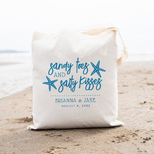 Sandy Toes & Salty Kisses Hochzeit in Urlaubsort Tragetasche