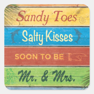 Sandy Toes Salty Kisses Sticker