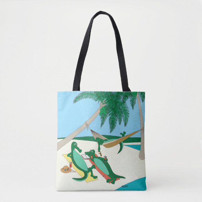 Sandy Toes Strand-Tasche (Vorderseite)