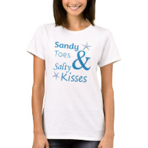 Sandy Toes und Salty Kisses Beach Life Zitat