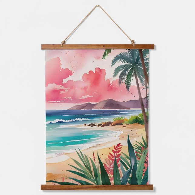 Sandy Toes Wandteppich Mit Holzrahmen (Vorderseite)