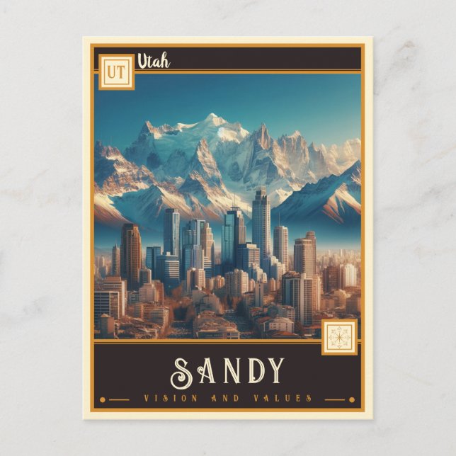 Sandy, Utah | VINTAG Postkarte (Vorderseite)