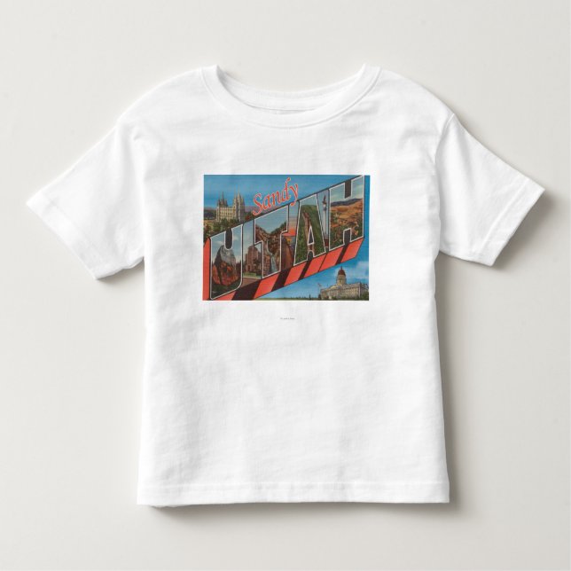 Sandy, UtahLarge Buchstabe ScenesSandy, UT Kleinkind T-shirt (Vorderseite)