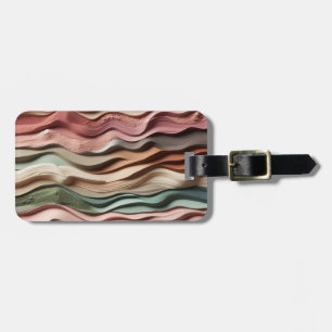 Sandy Waves Earth-Tone Gepäckanhänger