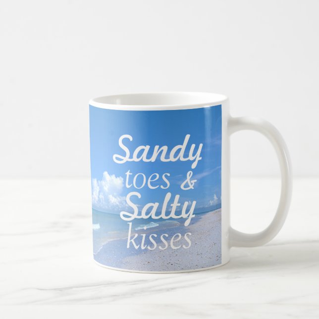 Sandy-Zehen und salzige Küsse Tasse (Rechts)