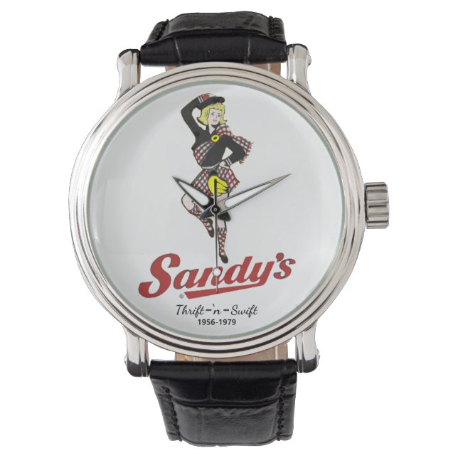 Sandys Drive-In Armbanduhr (Vorderseite)