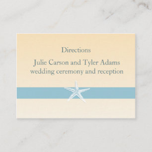 Sandystarfish-Richtungs-Karte Begleitkarte