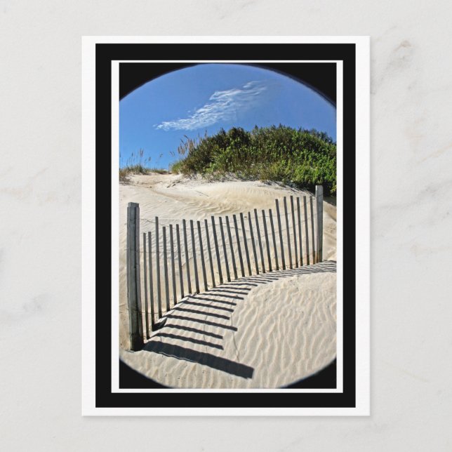 Sandzaun Postkarte (Vorderseite)
