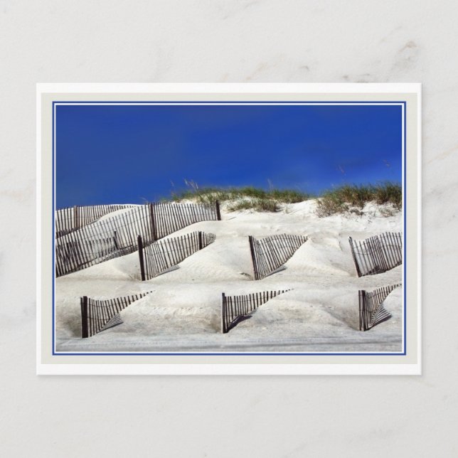 Sandzäune Postkarte (Vorderseite)
