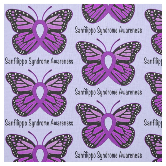 Sanfilippo-Syndrom Schmetterling der Hoffnung Stoff (Muster)