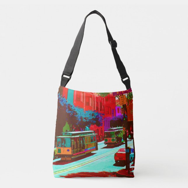 SanFrancisco 001 Tragetaschen Mit Langen Trägern (Vorderseite)